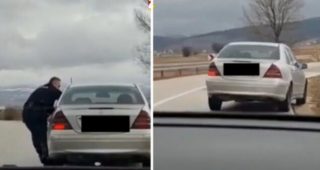 Snimak iz Hercegovine: Policajac trčao kako bi zaustavio pijanog vozača