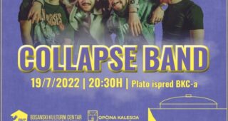 Počinje “Kalesijsko ljeto 2022”: Koncert COLLAPSE BEND 19. jula