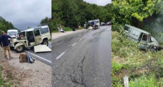 Teška saobraćajna nesreća kod Sarajeva: Povrijeđeno 6 osoba, učestvovalo vozilo EUFOR-a